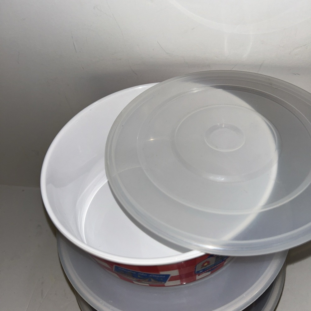Disney Mickey Mouse Picnic Bowl & Lids Melamine 3 Piece Stacking Bowls‎ Set - Picture 4 of 6